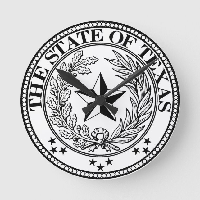 Blanco del reloj de pared de Tejas (Anverso)