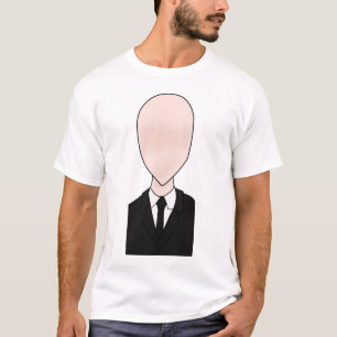 Blanco delgado de la camiseta del hombre