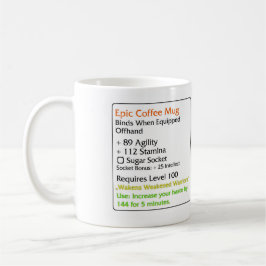 Blanco épico de la taza de café