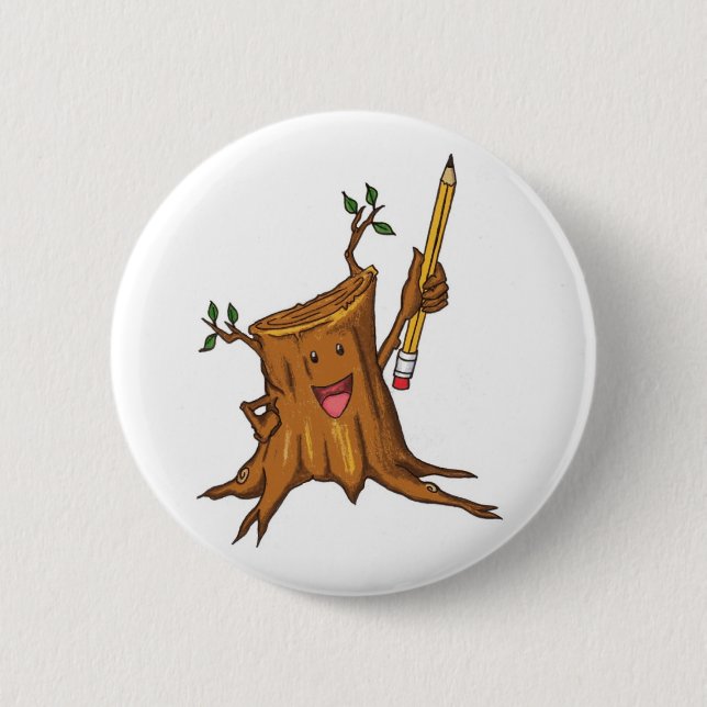 Blanco (estándar) achaparrado del botón (Anverso)