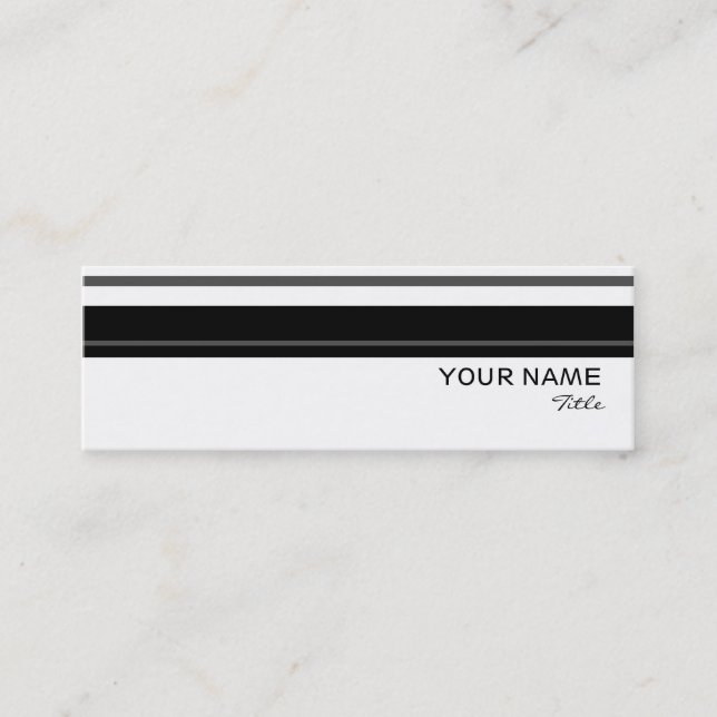 Blanco flaco de la plantilla de la tarjeta de (Anverso)