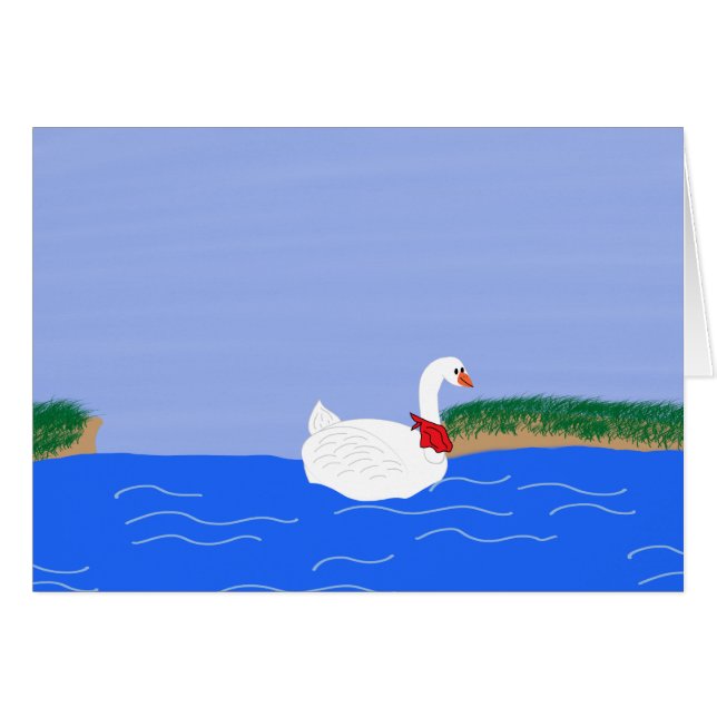 Blanco ganso en el arte Personalizado (Anverso (Horizontal))