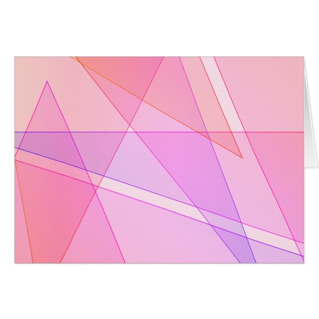 Blanco geométrico rosado dentro (Anverso (Horizontal))