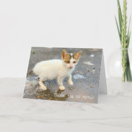 BLANCO GRACIAS, MAMÁ! Tarjeta de agradecimiento