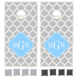 Blanco Gris Marroquí #5 Azul Cielo 3 Monograma Ini