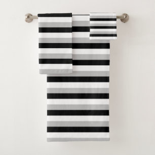 Blanco, gris y rayas negras