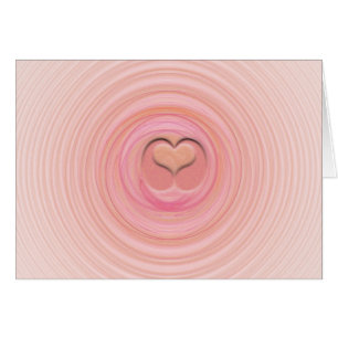 Blanco Interior Espiral Pastel Rosa Melocotón en T