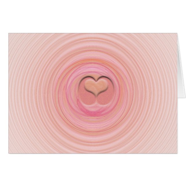 Blanco Interior Espiral Pastel Rosa Melocotón en T (Anverso (Horizontal))