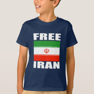 Blanco libre de la camiseta de Irán