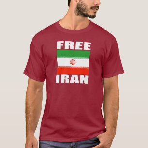 Blanco libre de la camiseta de Irán