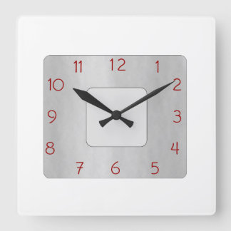 Blanco minimalista y reloj de pared de