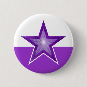 Blanco morado botón Estrella