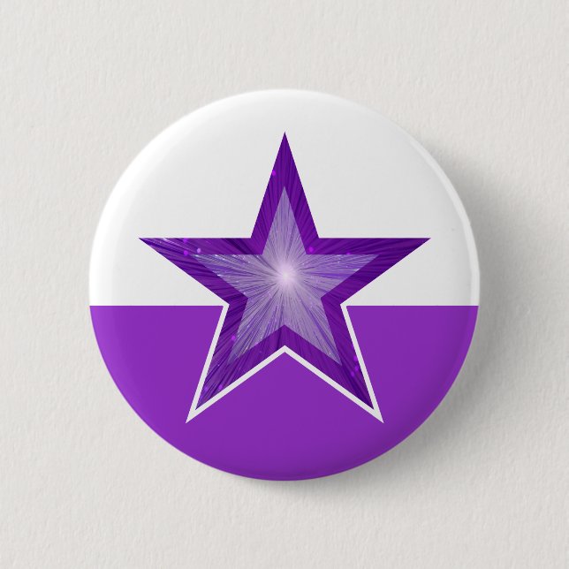 Blanco morado botón Estrella (Anverso)