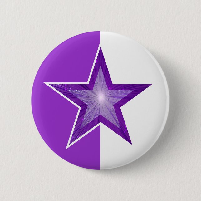 Blanco morado botón Estrella (Anverso)
