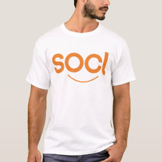 blanco/naranja de la camiseta del socl