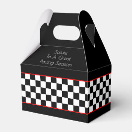 Blanco negro con diseño de caja de token roja