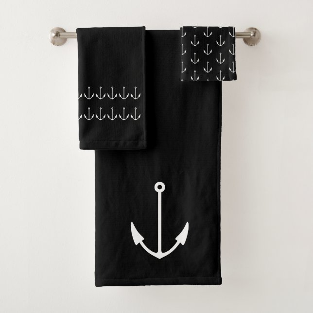 Blanco negro del cuarto de baño del Ancla Náutica  (In situ)