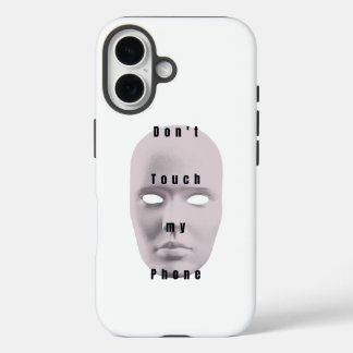 "Blanco No toques mi diseño de teléfono "| carcasa