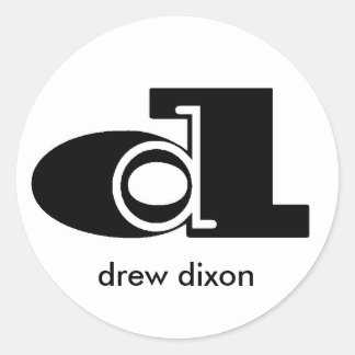 Blanco Pegatina doble D