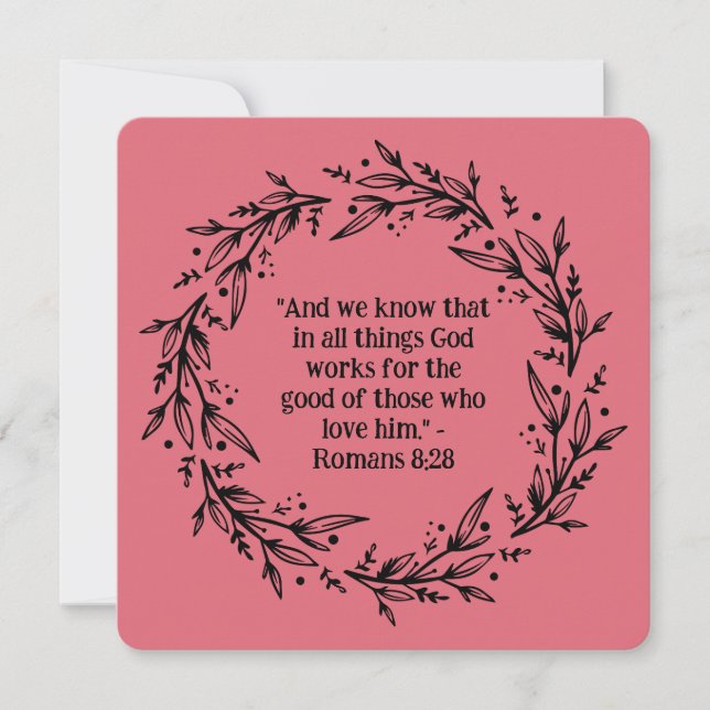 Blanco religioso de flor negro contemporáneo (Anverso)