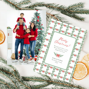 Blanco retro caprichoso   Feliz Navidad de vuelta