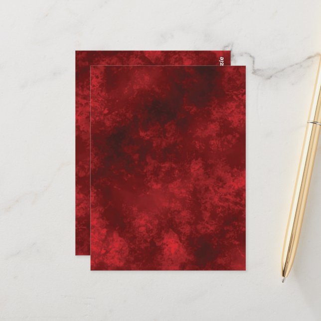 BLANCO ROJO CREAR TU PROPIA TARJETA DE POST (Anverso/Reverso In Situ)