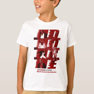Blanco ROJO de la camiseta de los niños