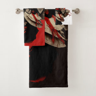 Blanco rojo y negro de moda y Kabuki