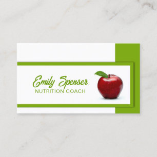 Blanco Simple Con Una Tarjeta Nutricionista De App