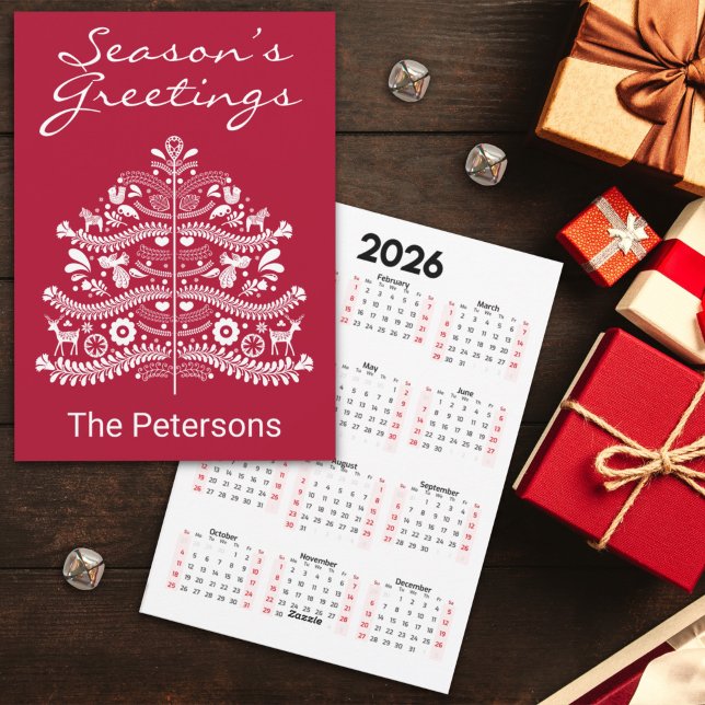 Blanco sobre el calendario de árbol de Navidad esc (Subido por el creador)