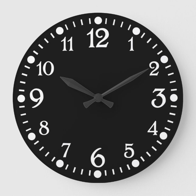 Blanco sobre el reloj de pared de la máquina de es (Anverso)