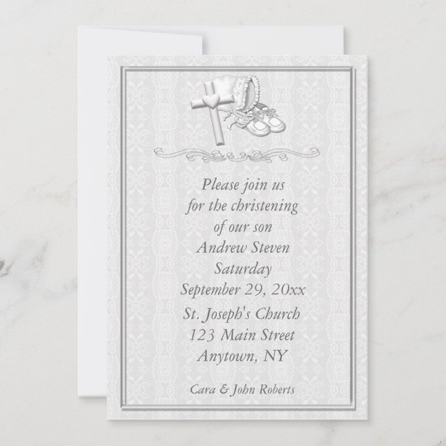 Blanco sobre la invitación a la Navidad Blanca (Anverso)