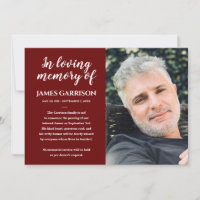 Blanco Sobre Rojo En La Invitación De La Foto De L