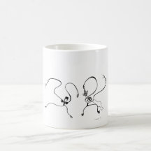 Blanco taza blanca clásica de 325 ml. La boda