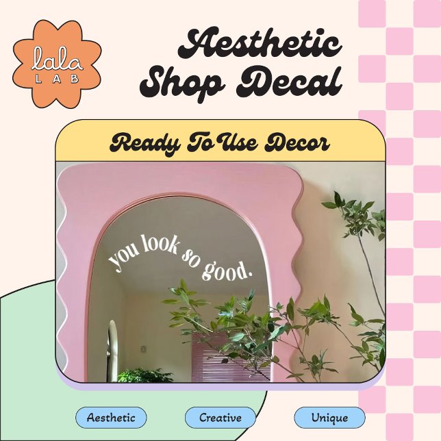 Blanco Te Ves Tan Bien Pegatina para Espejo y Vent (Subido por el creador)