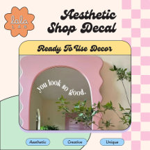 Blanco Te Ves Tan Bien Pegatina para Ventana y Esp