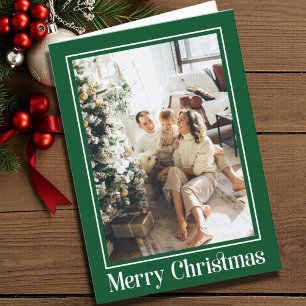 Blanco verde 2 foto Familia Feliz Navidad
