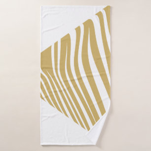 Blanco y beige geométrico cebra