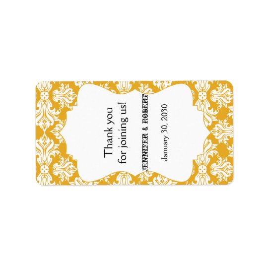 Blanco y etiqueta del protector labial del boda