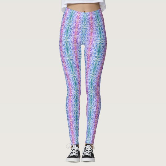 Blanco y fresco frescos modelados leggings