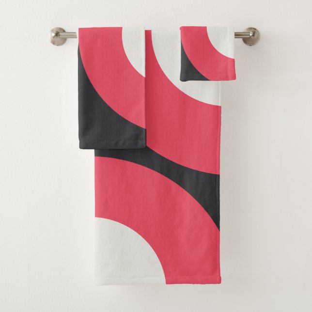 Blanco y gris rosado moderno de mediados de siglo (In situ)