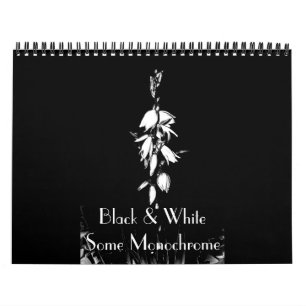 Blanco y negro Algunos calendarios monocromos