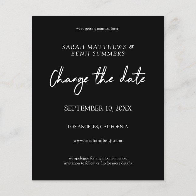 Blanco y negro de presupuesto: cambia el volante d (Frente)