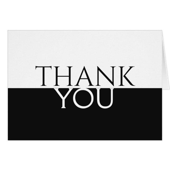 Blanco y negro Gracias por un día especial (Anverso (Horizontal))