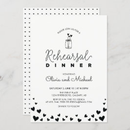 Blanco y negro | Invitación a la cena para el ensa