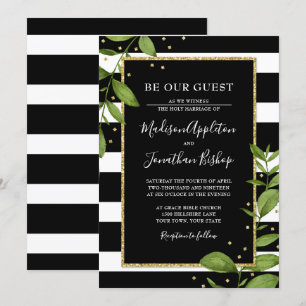 Blanco y negro sean nuestra invitación a la boda d