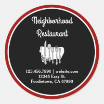 Blanco y negro sobre los Pegatinas de los restaura