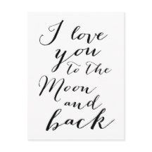 Blanco Y Negro Te Amo A Las Postales De La Luna