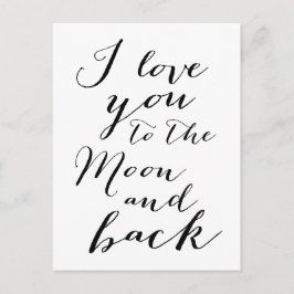 Blanco Y Negro Te Amo A Las Postales De La Luna