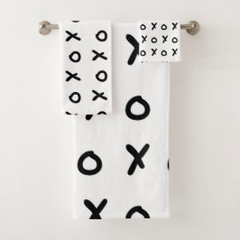 Blanco y negro X O XO X&O's Moda Lindo